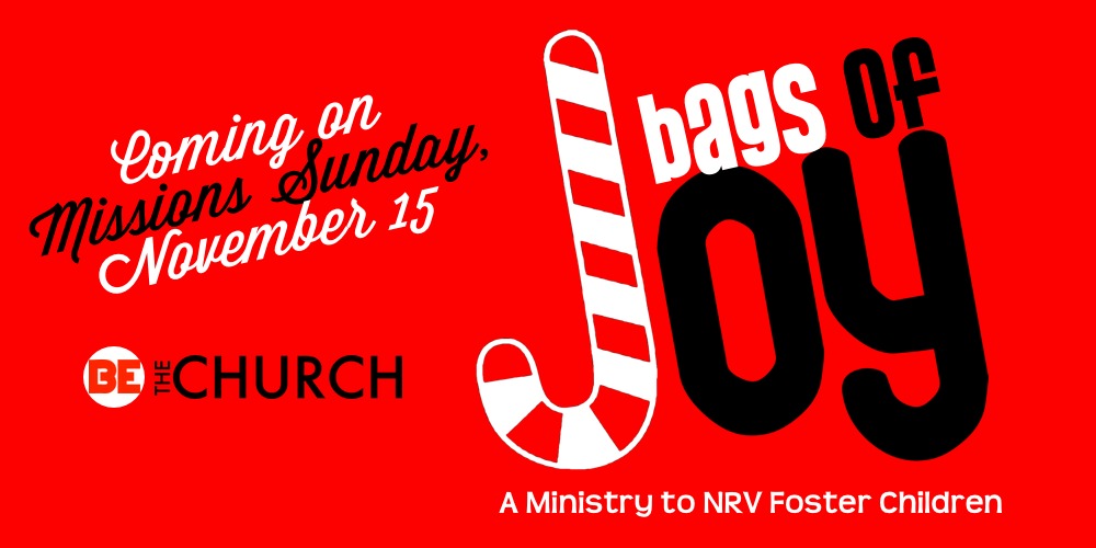 Bags of Joy ministry launches Sunday November 15