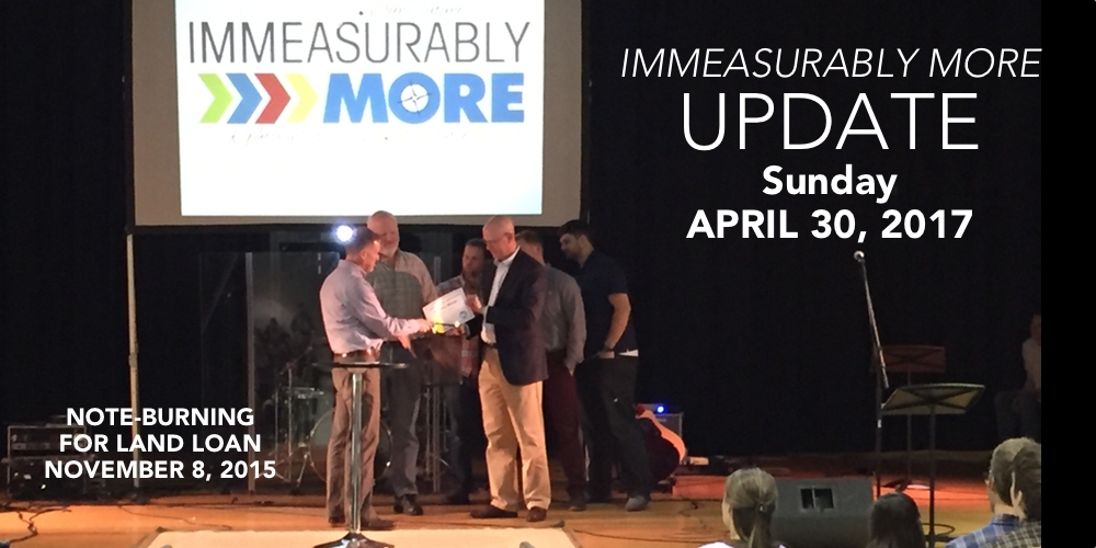 Immeasurably More Sunday, April 30