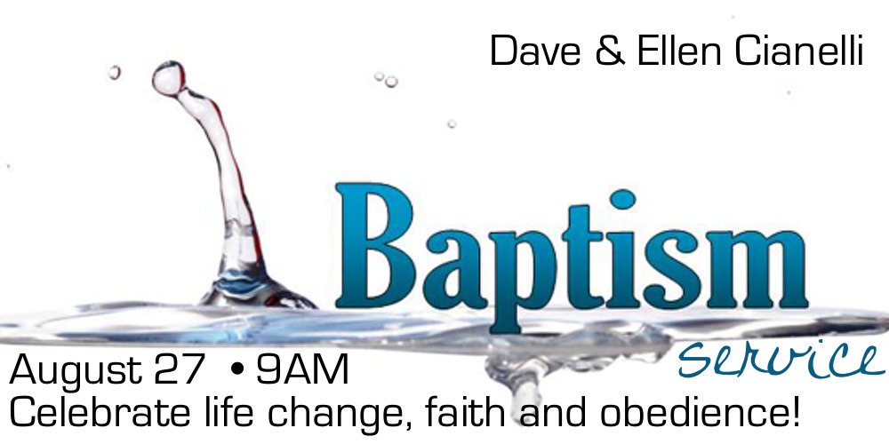 Baptism Celebration on August 27