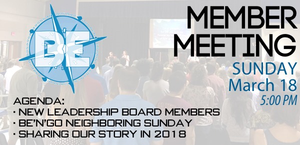 Member Meeting – March 18
