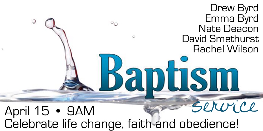 Baptism Celebration on April 15