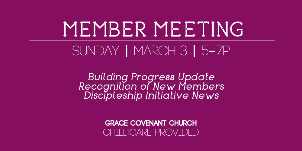 Member Meeting, March 2019