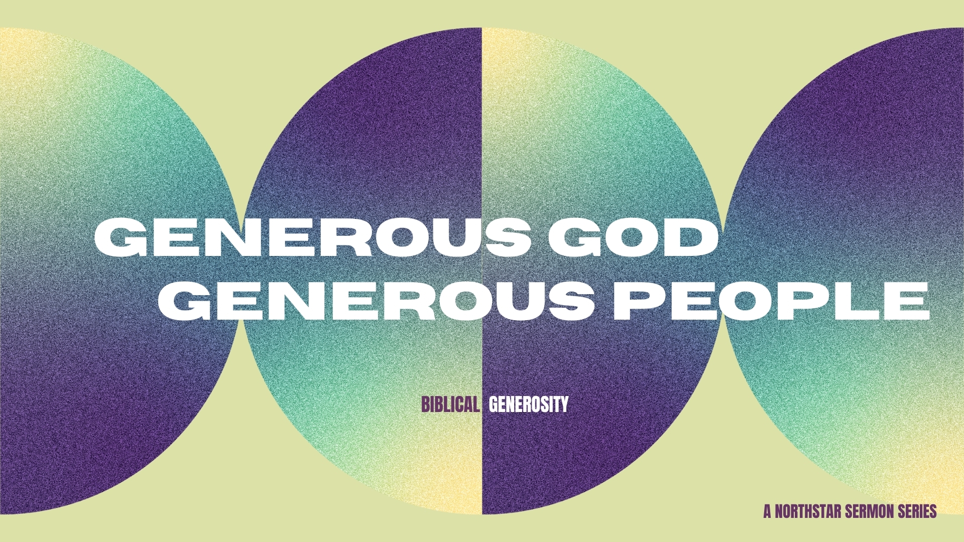 Generous God, Generous People: A Rich Poverty